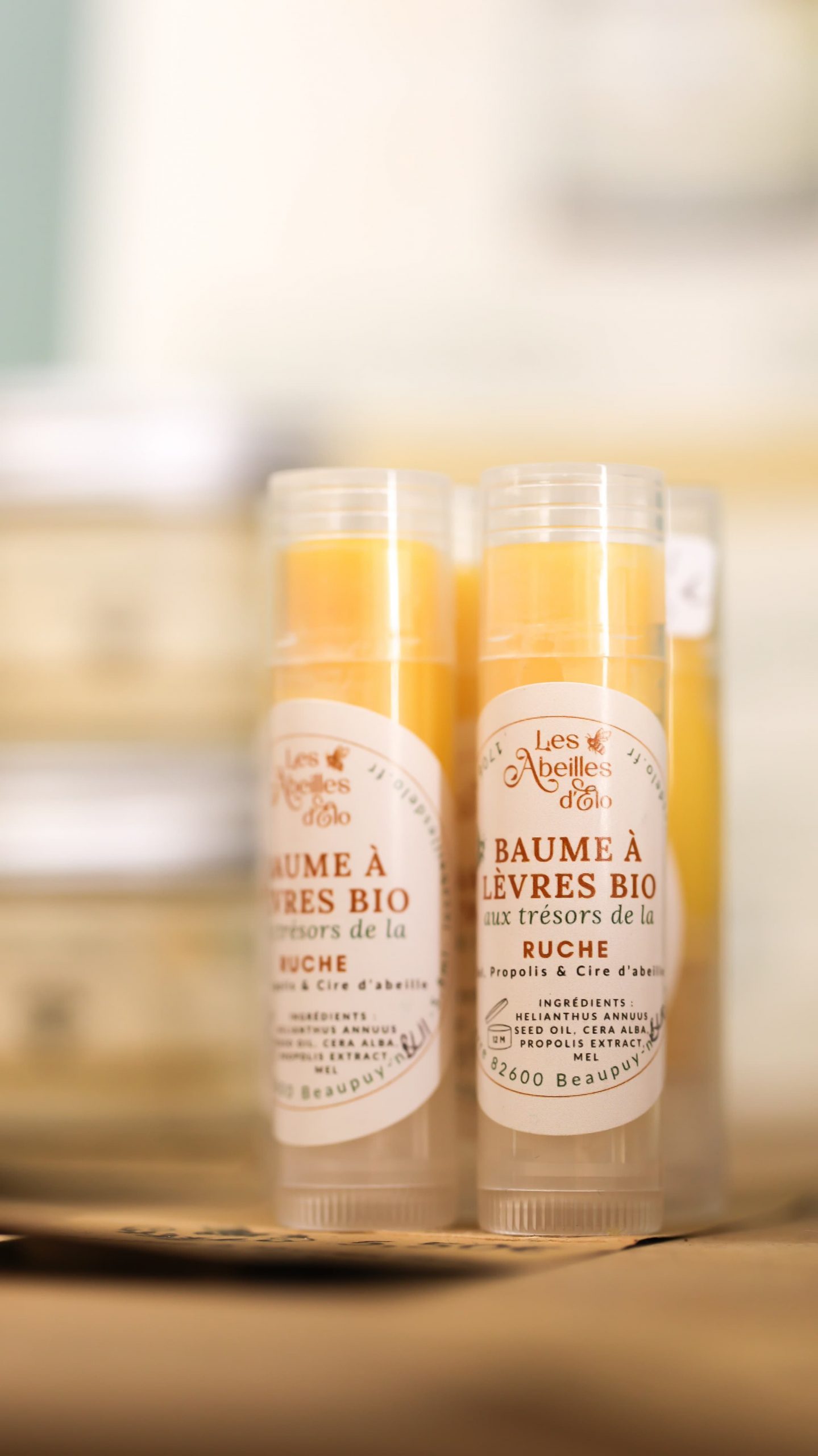 Baume à lèvres miel - propolis - cire d'abeille – Image 2